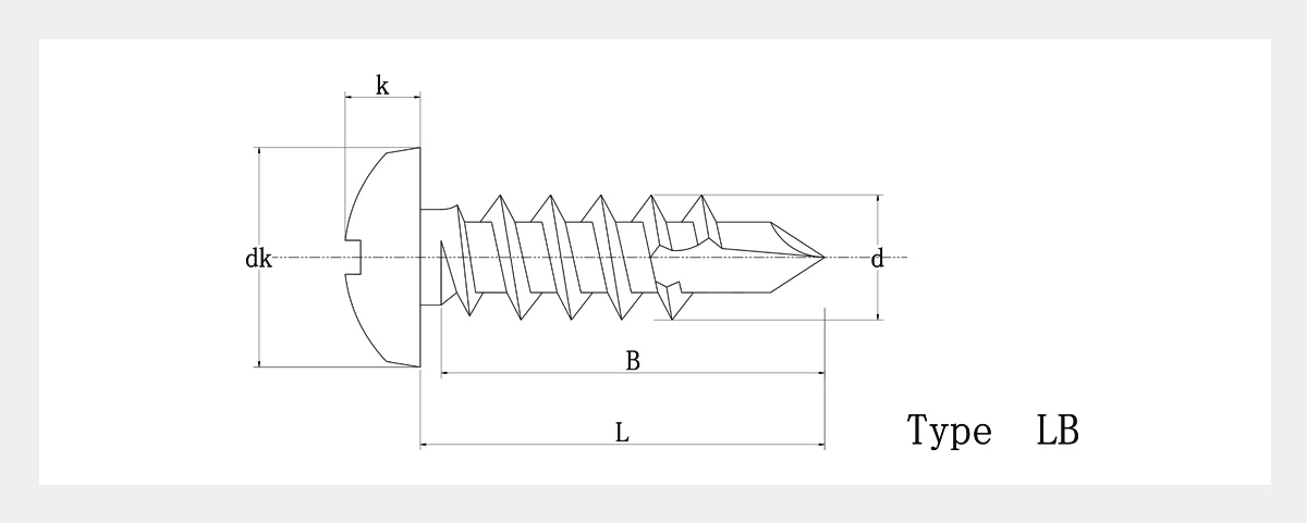 Wafer Head Self Drilling Drywall Screws 2D